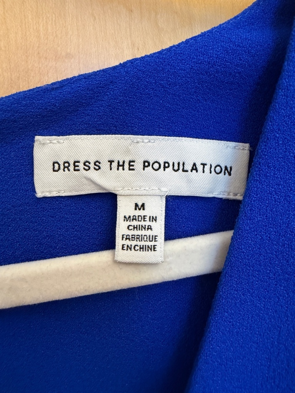 Dress the Population Catalina Fit & Flare Cocktail Dress electric blue size Med - Picture 5 of 12